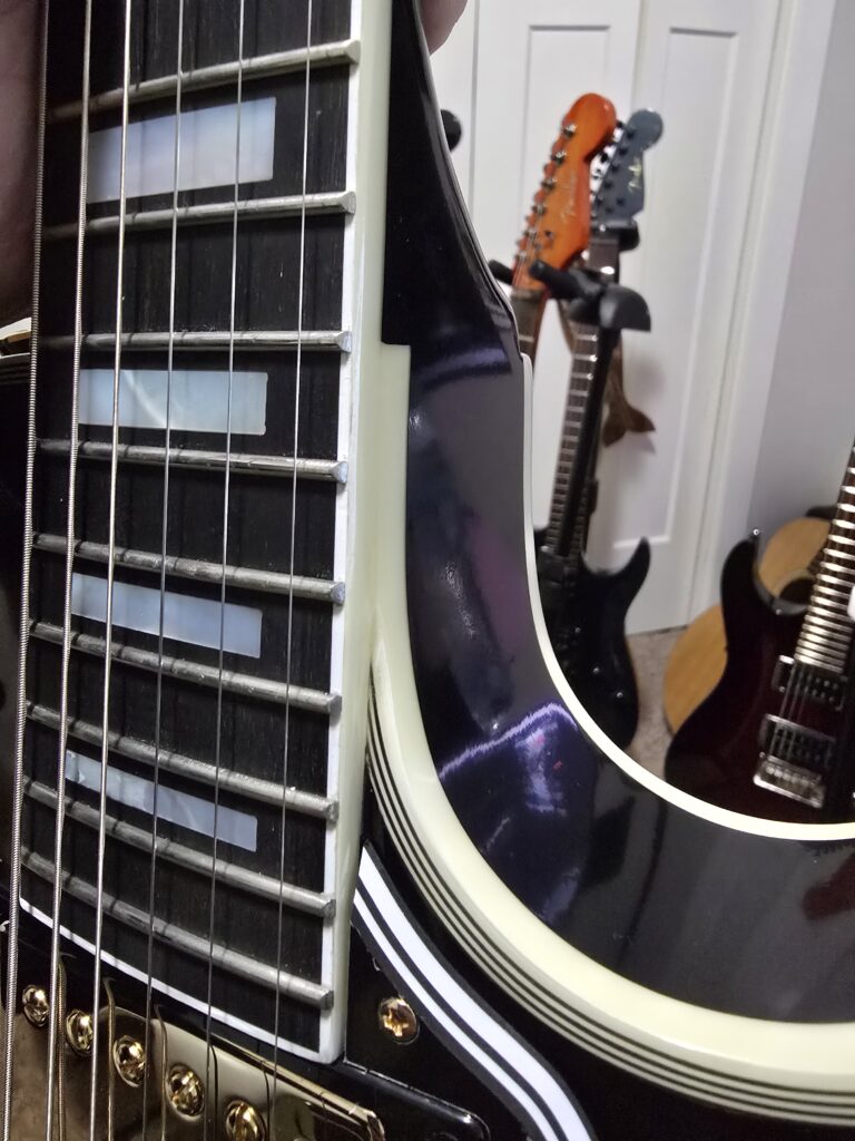 les paul cobra burst bad frets 3