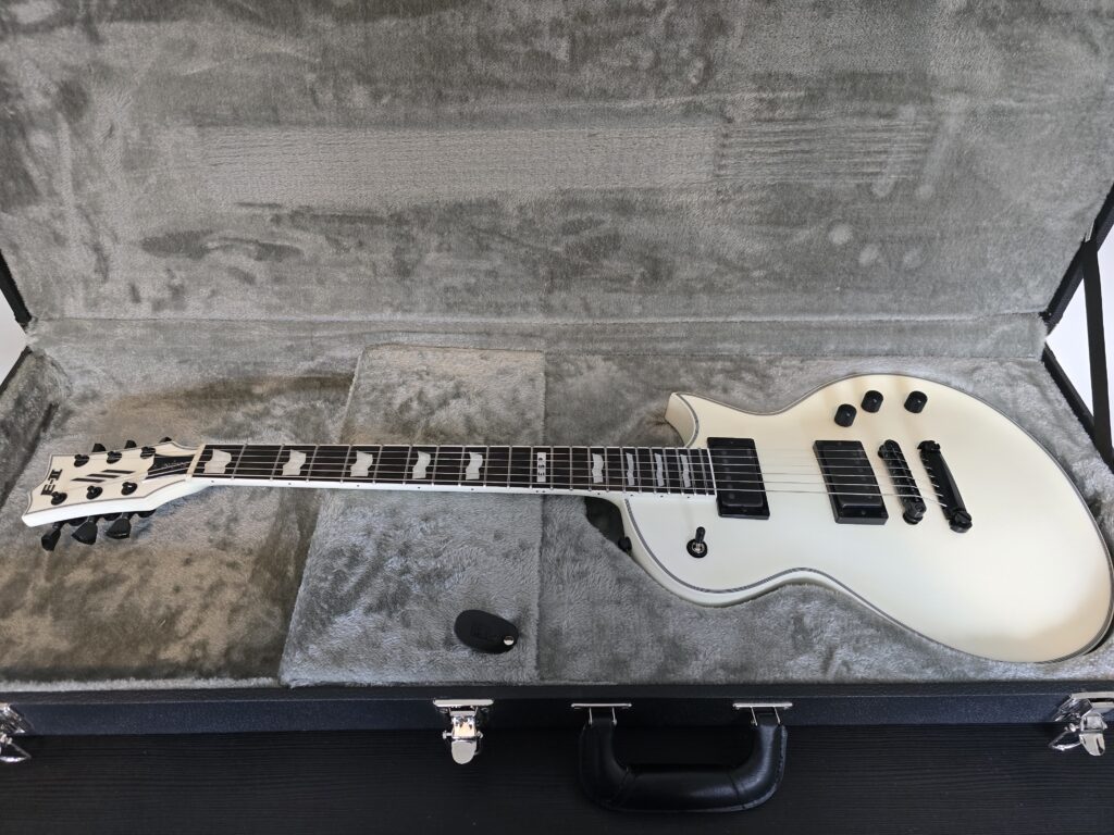 ESP E-II Eclipse Snow White Satin case