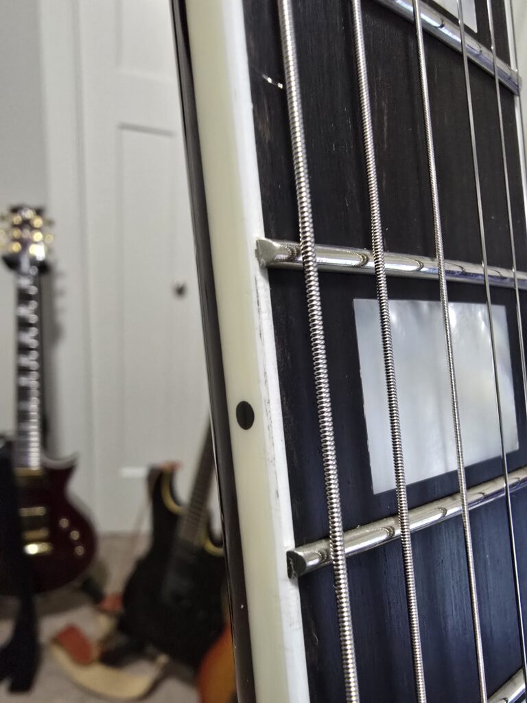 les paul cobra burst bad frets 1