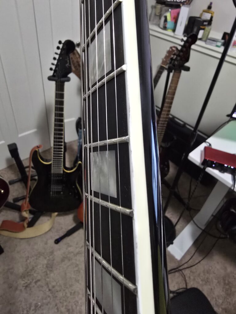 les paul cobra burst bad frets 2