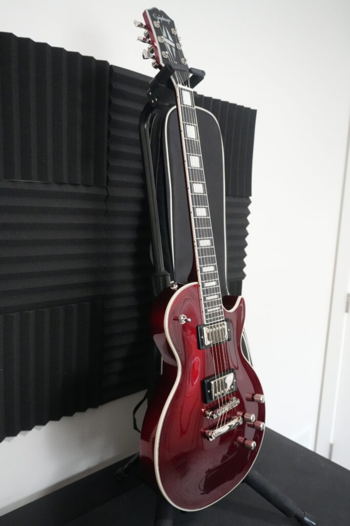 Epiphone modern custom candy apple left side